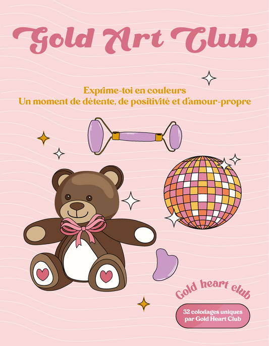 Livre à colorier Gold Art Club - Vol 2