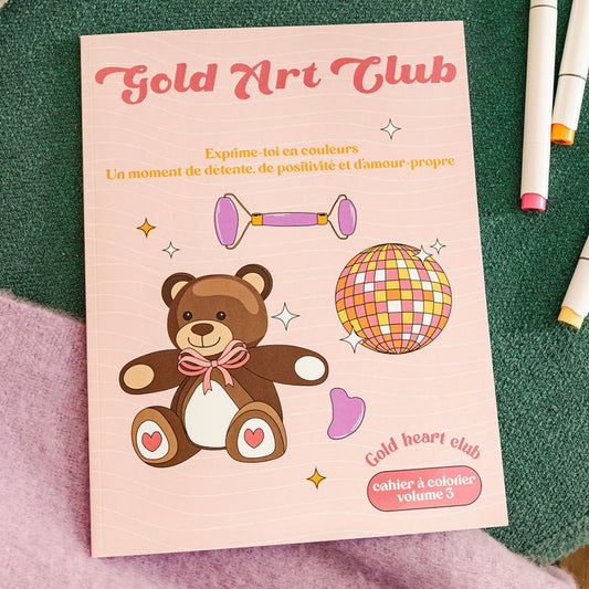 Cahier à colorier Gold Art Club - Vol 3